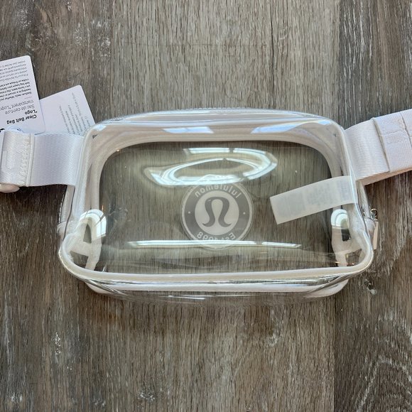 NWT White/Vapor Clear Logo lululemon Everywhere Belt Bag (EBB) - Picture 7 of 12